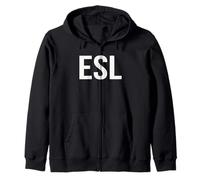 ESL English as a Second Language Week Appreciation Day Zip Hoodie