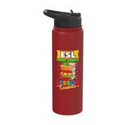 ESL: Every Single Lesson Counts ESL Teacher Stainless Steel Insulated Water Bottle