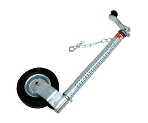 ESL Ribbed Jockey Wheel for Trailer SUPER HEAVY DUTY CORE Rubber Wheel, Steel, 48mm