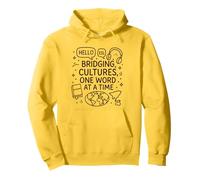 ESL teacher Bridging Cultures One Word at a Time Funny Pullover Hoodie
