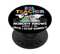 ESL Teacher English Second Language Multilingual Teaching PopSockets Adhesive PopGrip