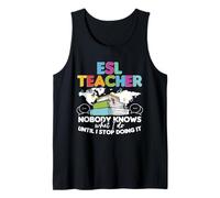 ESL Teacher English Second Language Multilingual Teaching Tank Top