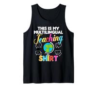 ESL Teacher English Second Language Multilingual Teaching Tank Top