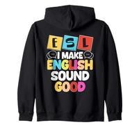 ESL Teacher English Second Language Multilingual Teaching Zip Hoodie