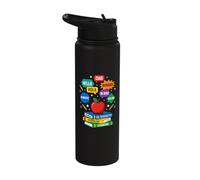 ESL Teacher Hello Languages Multilingual World Greetings Stainless Steel Insulated Water Bottle