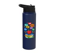 ESL Teacher Hello Languages Multilingual World Greetings Stainless Steel Insulated Water Bottle