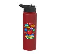ESL Teacher Hello Languages Multilingual World Greetings Stainless Steel Insulated Water Bottle
