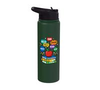ESL Teacher Hello Languages Multilingual World Greetings Stainless Steel Insulated Water Bottle