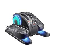 ESL Under Desk Elliptical - Portable Leg Exerciser for Seniors, Compact Seated Elliptical with Remote Control, LCD Display Electric Elliptical Trainers for Home, Blue