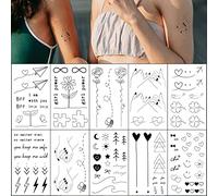 Esland Realistic Best Friends Temporary Tattoos Matching Bestie Tattoo Stickers for Women, Girls, Couples and Family