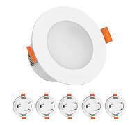 Eslas LED Downlights Ceiling, 5W, IP65, Parallel Connection, 3CCT, 6 Pack