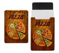 Eslifey 13 Inch Slim Laptop Sleeve Case Leather Bag with Magnetic Closure, Best Pizza on the Board Microfiber Leather Case