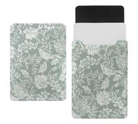 Eslifey 13 Inch Slim Laptop Sleeve Case Leather Bag with Magnetic Closure, Elegant Pattern Element Microfiber Leather Case