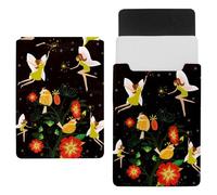 Eslifey 13 Inch Slim Laptop Sleeve Case Leather Bag with Magnetic Closure, Fairies at Night Microfiber Leather Case