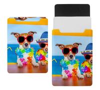Eslifey 13 Inch Slim Laptop Sleeve Case Leather Bag with Magnetic Closure, Jack Russell Terrier Microfiber Leather Case
