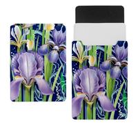 Eslifey 13 Inch Slim Laptop Sleeve Case Leather Bag with Magnetic Closure, Purple Orchid Microfiber Leather Case