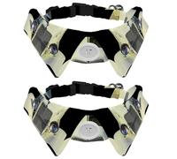 Eslifey 2 Pack Dog Collar with Bowtie and Bell, Bubble Car Adjustable Lapel Design Cat Bow Tie Collar for Small Pets