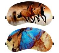 Eslifey 2 Pack Sleep Eye Mask, Background in Grunge Style with Butterfly Blindfolds Sleeping Mask, Eye Shade Cover for Men Women Plane Travel