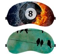 Eslifey 2 Pack Sleep Eye Mask, Birds Blue Sky Blindfolds Sleeping Mask, Eye Shade Cover for Men Women Plane Travel