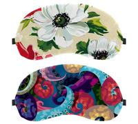 Eslifey 2 Pack Sleep Eye Mask, Colorful Octopus Blindfolds Sleeping Mask, Eye Shade Cover for Men Women Plane Travel