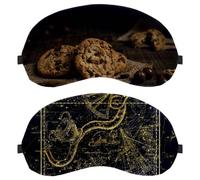 Eslifey 2 Pack Sleep Eye Mask, Constellation Map Zodiac Sign Sky Blindfolds Sleeping Mask, Eye Shade Cover for Men Women Plane Travel