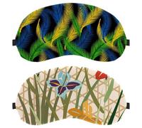 Eslifey 2 Pack Sleep Eye Mask, Daffodil Flowers Blindfolds Sleeping Mask, Eye Shade Cover for Men Women Plane Travel