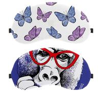 Eslifey 2 Pack Sleep Eye Mask, Funny Gorila Monkey I Am Cool Blindfolds Sleeping Mask, Eye Shade Cover for Men Women Plane Travel
