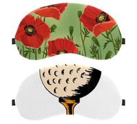Eslifey 2 Pack Sleep Eye Mask, Golf Art Ball Blindfolds Sleeping Mask, Eye Shade Cover for Men Women Plane Travel
