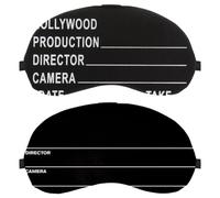 Eslifey 2 Pack Sleep Eye Mask, Movie Reel Film Board Blindfolds Sleeping Mask, Eye Shade Cover for Men Women Plane Travel
