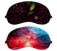 Eslifey 2 Pack Sleep Eye Mask, Natural Cave Blindfolds Sleeping Mask, Eye Shade Cover for Men Women Plane Travel