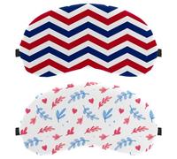 Eslifey 2 Pack Sleep Eye Mask, Watercolor Leaves Blindfolds Sleeping Mask, Eye Shade Cover for Men Women Plane Travel