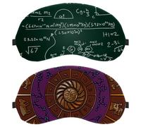 Eslifey 2 Pack Sleep Eye Mask, Zodiak Zodiac Sign Metallizer Blindfolds Sleeping Mask, Eye Shade Cover for Men Women Plane Travel