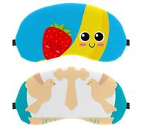 Eslifey 2 Pcs Blackout Eye Masks, Pentecost Sunday Holy Spirit Dove Eye Sleep Shade Cover with Adjustable Strap for Sleeping Traveling