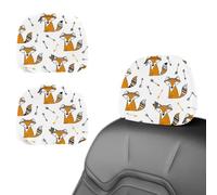 Eslifey 2 PCS Car Seat Headrest Cover, Ethnic Fox Arrow Reusable Anti-Dirty Headrest Protector, Universal Car Accessories for Cars, Vans, Trucks