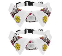 Eslifey 2 PCS Dog Collar with Bowtie and Bell, Hipster Giraffe Adjustable Lapel Design Cat Bow Tie Collar for Small Pets