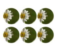 Eslifey 6 Pcs 2.2 Inch Button Badges with Pin, Beautiful Daisy with Blurred Background Round Craft Buttons for Craft Supplies, DIY Badges Pins, School Projects