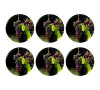 Eslifey 6 Pcs 2.2 Inch Button Badges with Pin, Fruit Grapes Sweet Sunshine Round Craft Buttons for Craft Supplies, DIY Badges Pins, School Projects