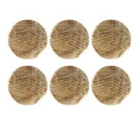 Eslifey 6 Pcs 2.2 Inch Button Badges with Pin, Vintage Music Notes Pattern Round Craft Buttons for Craft Supplies, DIY Badges Pins, School Projects
