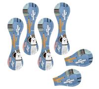 Eslifey 6 Pieces Magnetic Bookmarks, Alpaca Cactus Llama Page Markers Leather Book Mark Book Accessories for Students Teachers Reading