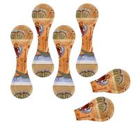 Eslifey 6 Pieces Magnetic Bookmarks, Ancient Egypt Scene Mythology Page Markers Leather Book Mark Book Accessories for Students Teachers Reading
