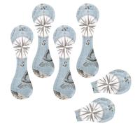 Eslifey 6 Pieces Magnetic Bookmarks, Ancient Sailing Map Page Markers Leather Book Mark Book Accessories for Students Teachers Reading