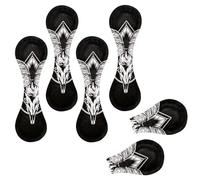 Eslifey 6 Pieces Magnetic Bookmarks, Awesome Sheep Skull Page Markers Leather Book Mark Book Accessories for Students Teachers Reading