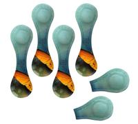 Eslifey 6 Pieces Magnetic Bookmarks, Beautiful Flying Plain Tiger Butterfly Nature Painting Page Markers Leather Book Mark Book Accessories for Students Teachers Reading