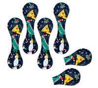Eslifey 6 Pieces Magnetic Bookmarks, Christmas Unicorn Dinosaur Pig Flamingo Page Markers Leather Book Mark Book Accessories for Students Teachers Reading