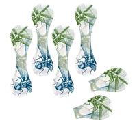 Eslifey 6 Pieces Magnetic Bookmarks, Colored Dragonflies Cute Animals Flying Pattern Page Markers Leather Book Mark Book Accessories for Students Teachers Reading