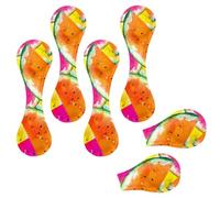 Eslifey 6 Pieces Magnetic Bookmarks, Colorful Watercolor Watermelon Pattern Page Markers Leather Book Mark Book Accessories for Students Teachers Reading