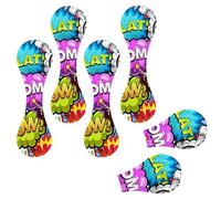 Eslifey 6 Pieces Magnetic Bookmarks, Comic Speech Bubbles Rocket Alarm Clock Pattern Page Markers Leather Book Mark Book Accessories for Students Teachers Reading