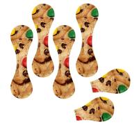 Eslifey 6 Pieces Magnetic Bookmarks, Cookie Page Markers Leather Book Mark Book Accessories for Students Teachers Reading