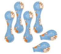 Eslifey 6 Pieces Magnetic Bookmarks, Corgi Blue Bones Page Markers Leather Book Mark Book Accessories for Students Teachers Reading