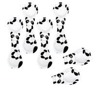 Eslifey 6 Pieces Magnetic Bookmarks, Cute Animals Chinese Bear Love Heart Pattern Page Markers Leather Book Mark Book Accessories for Students Teachers Reading